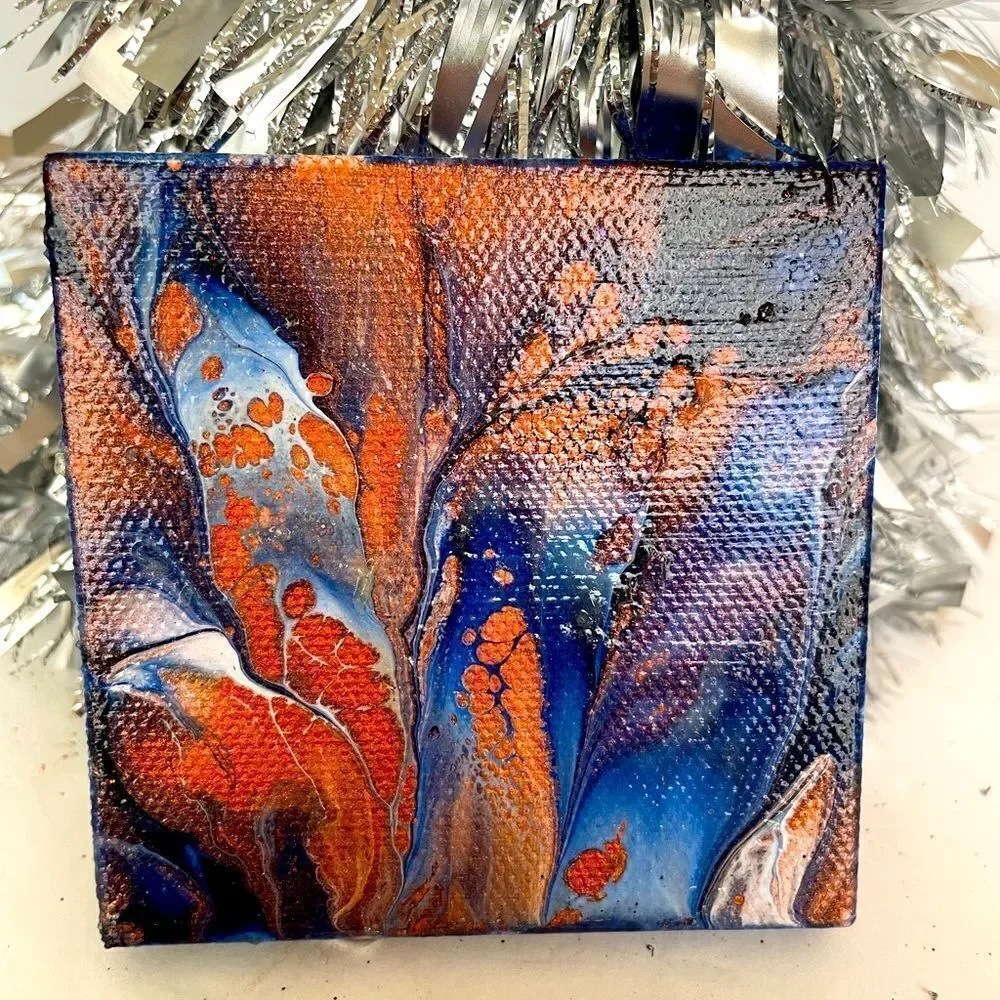 HAND‎ CRAFTED CHRISTMAS TREE ORNAMENTS, set of 4
